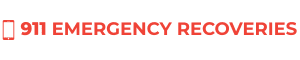 911 Emergency Recoveries logo for heavy-duty towing and recovery in the DRC.