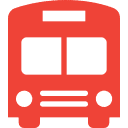 Icon representing a passenger bus for recovery scenarios