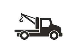 Icon representing secure cargo during towing